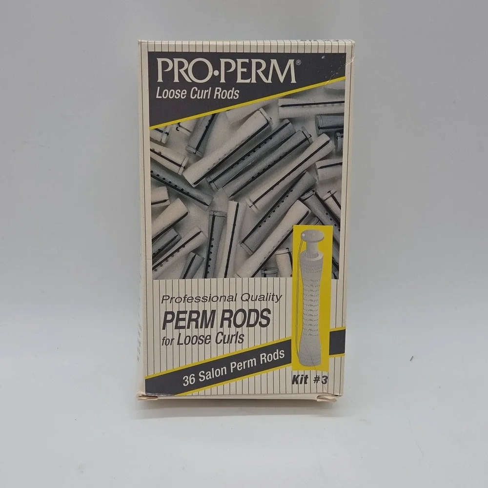 NEW Pro-Perm Rods Loose Curls Profesional Quality Salon Curl Rods *24ct READ*
